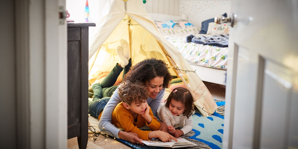 Family Blanket Fort