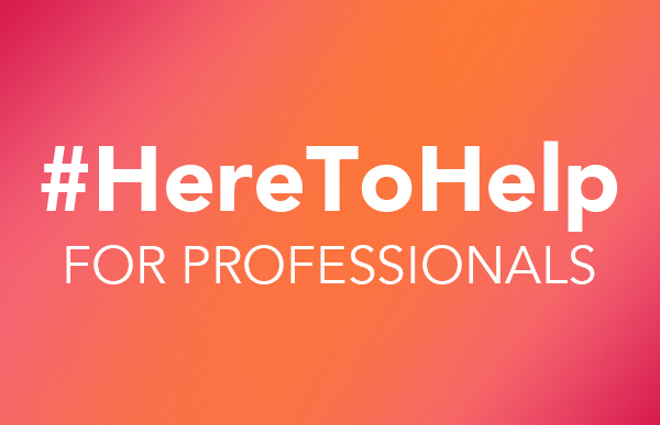 Here to Help Professionals graphic