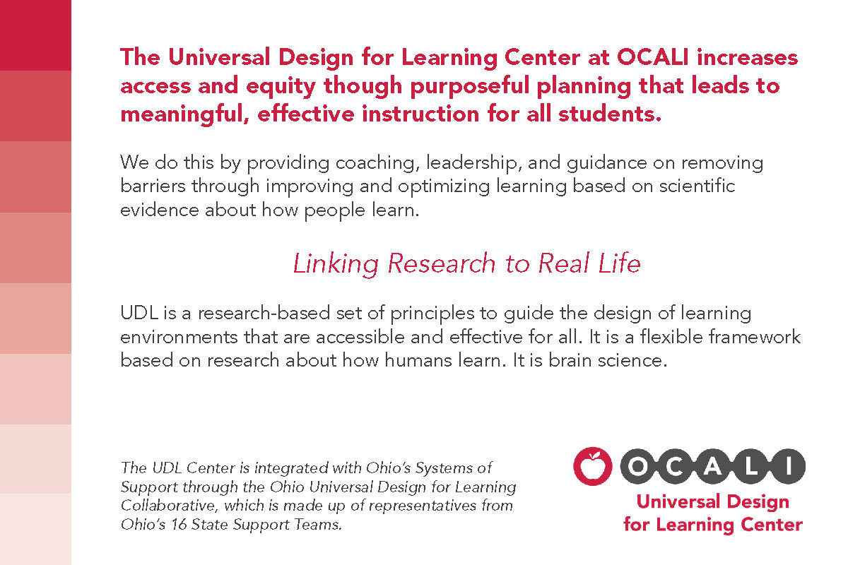 UDL Center Postcard